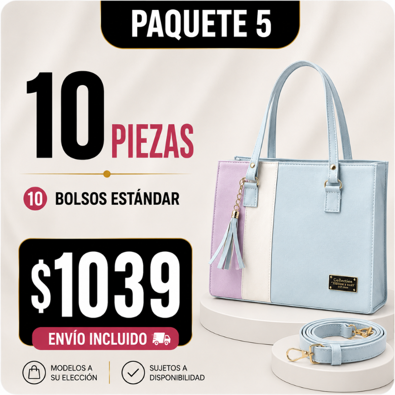 10 Bolsos Crossbody Paquete 5
