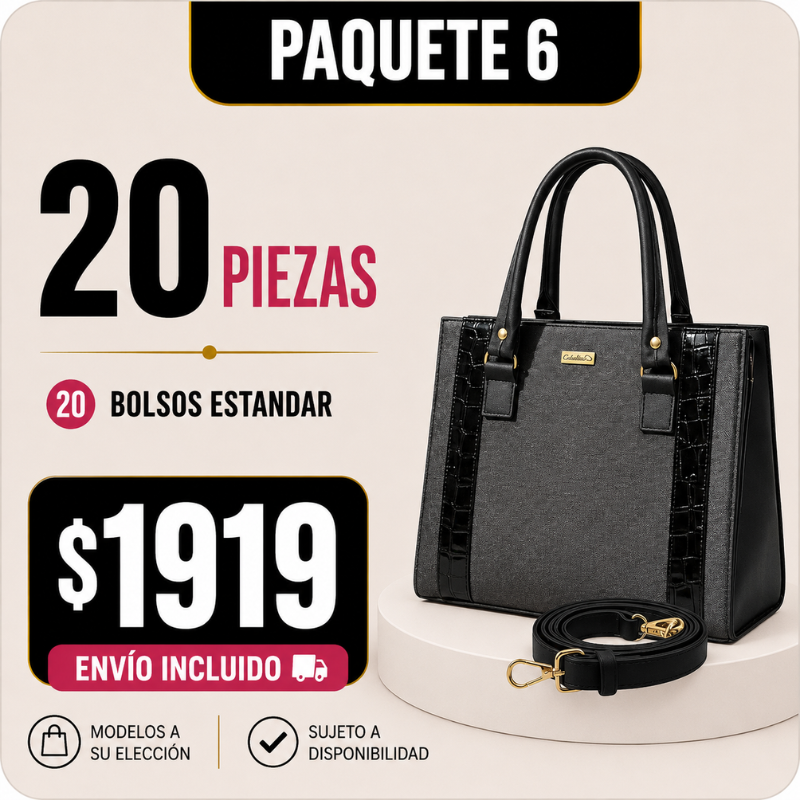 20 Bolsos Crossbody Paquete 6