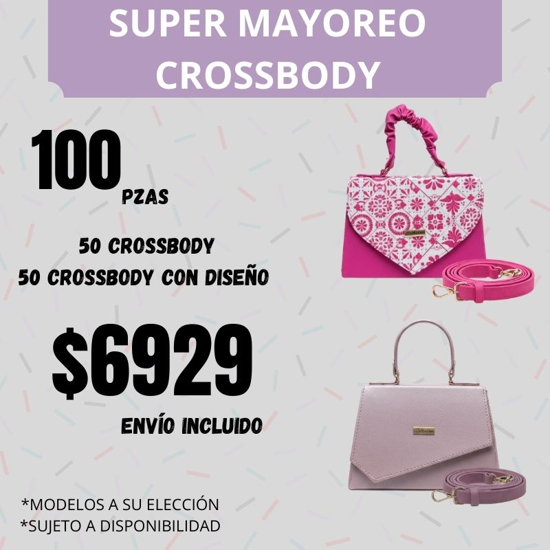 100 Bolsos Paquete Super Mayoreo Crossbody