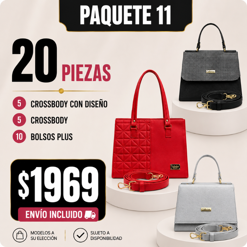 20 Bolsos Crossbody Paquete 11