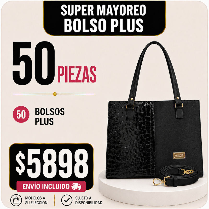 50 Bolsos Crossbody Paquete Super Mayoreo Plus
