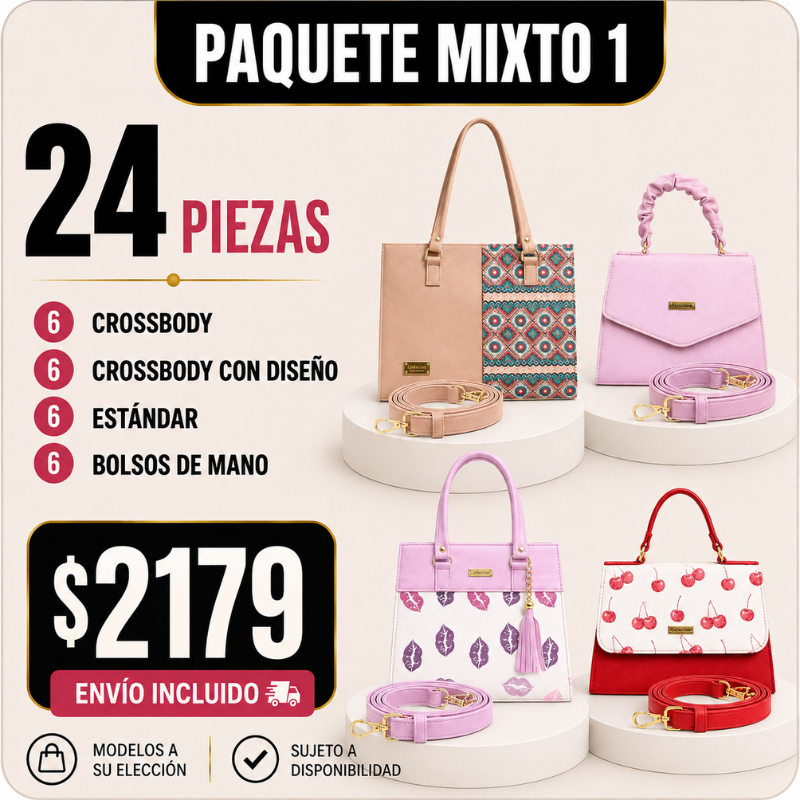 24 Bolsos CrossbodyPaquete Mixto 1