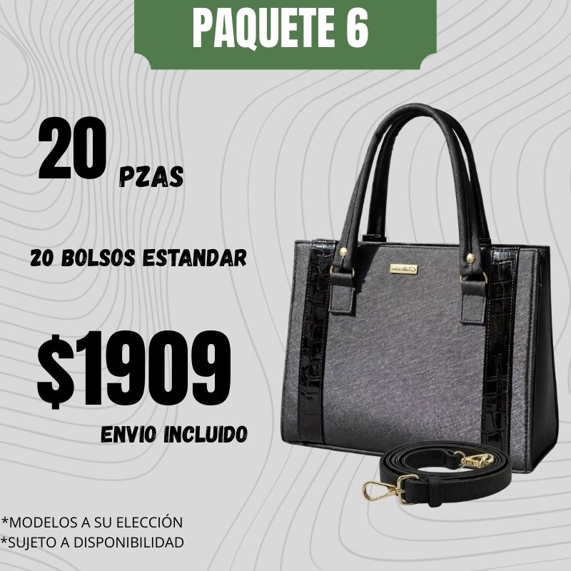 20 Bolsos Crossbody Paquete 6