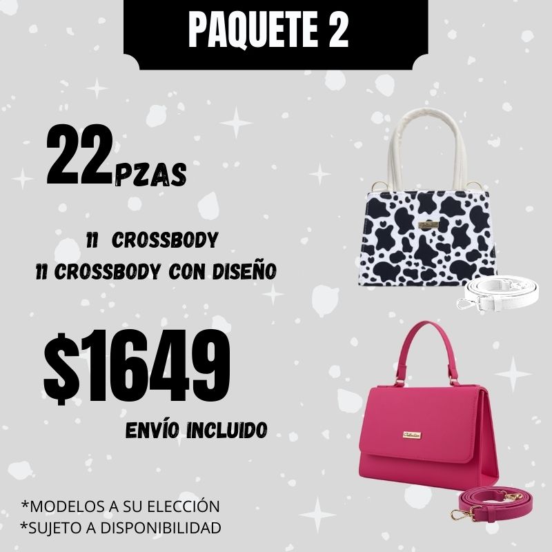 22 Bolsos Crossbody Paquete 2