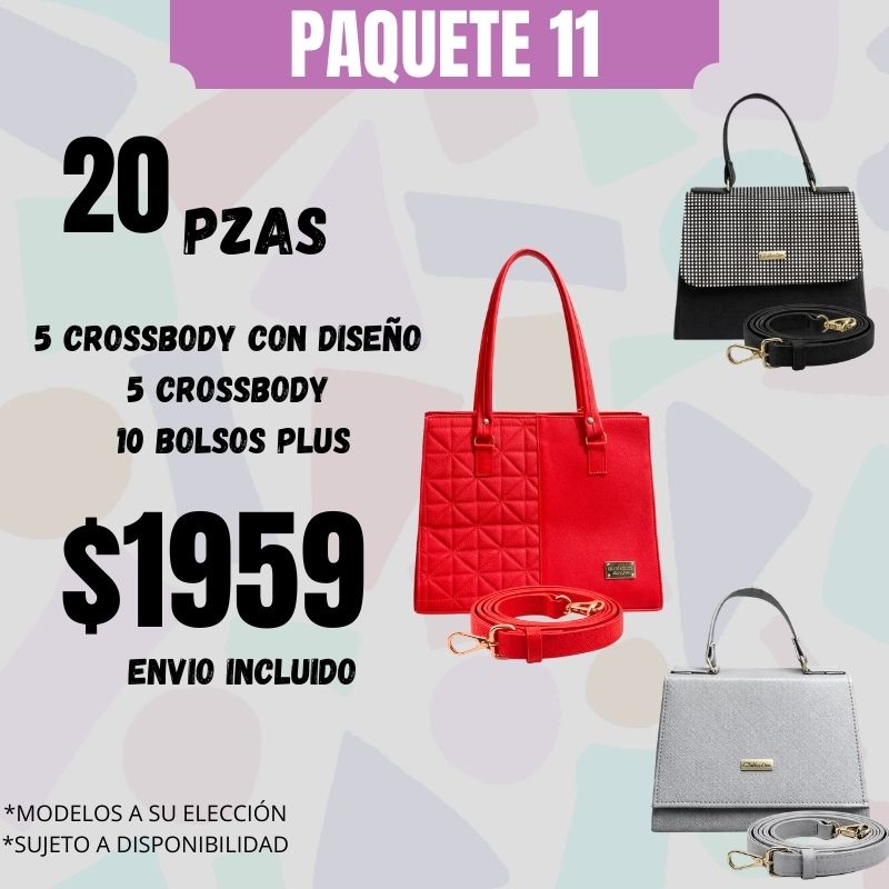 20 Bolsos Crossbody Paquete 11