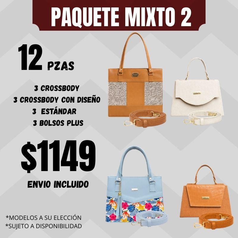 9 Bolsos Crossbody Paquete Mixto 2