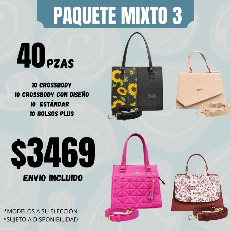 40 Bolsos Crossbody Paquete Mixto 3